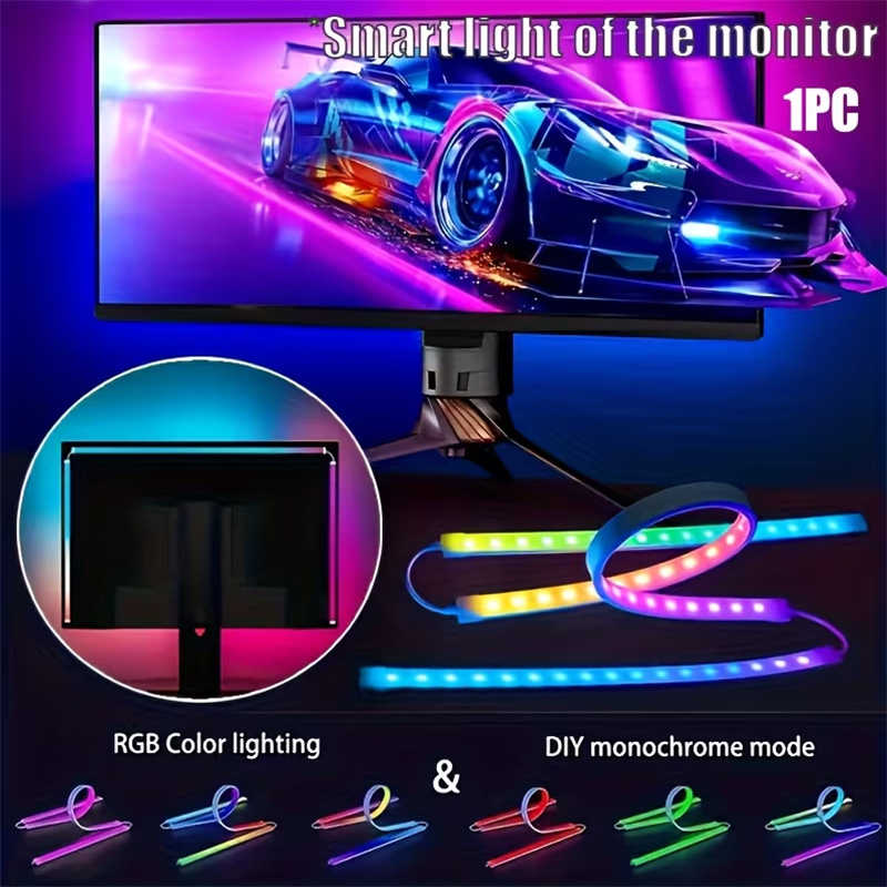 Pc Gaming Game - RGB Gaming Lights Strip Monitor Backlight