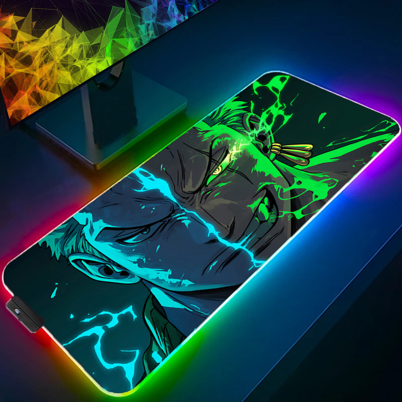 Rgb Mousepad - ONE PIECE Zoro Mouse Pad RGB
