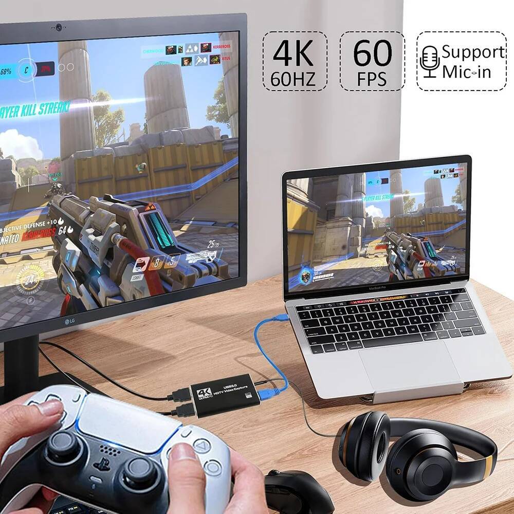 4K HDMI-Compatible to USB 3.0  - Pc Gaming Game 评论和价格