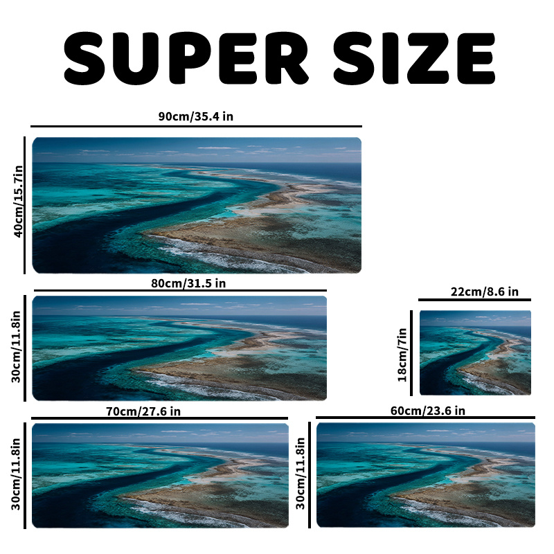 Large Custom Mouse pad 22x18-9 - Gaming Desk Mat 评论和价格