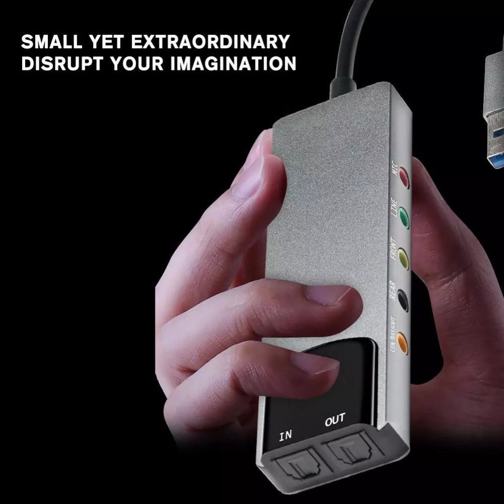 New USB Sound Card 7.1 5.1 Cha - Pc Gaming Game 评论和价格