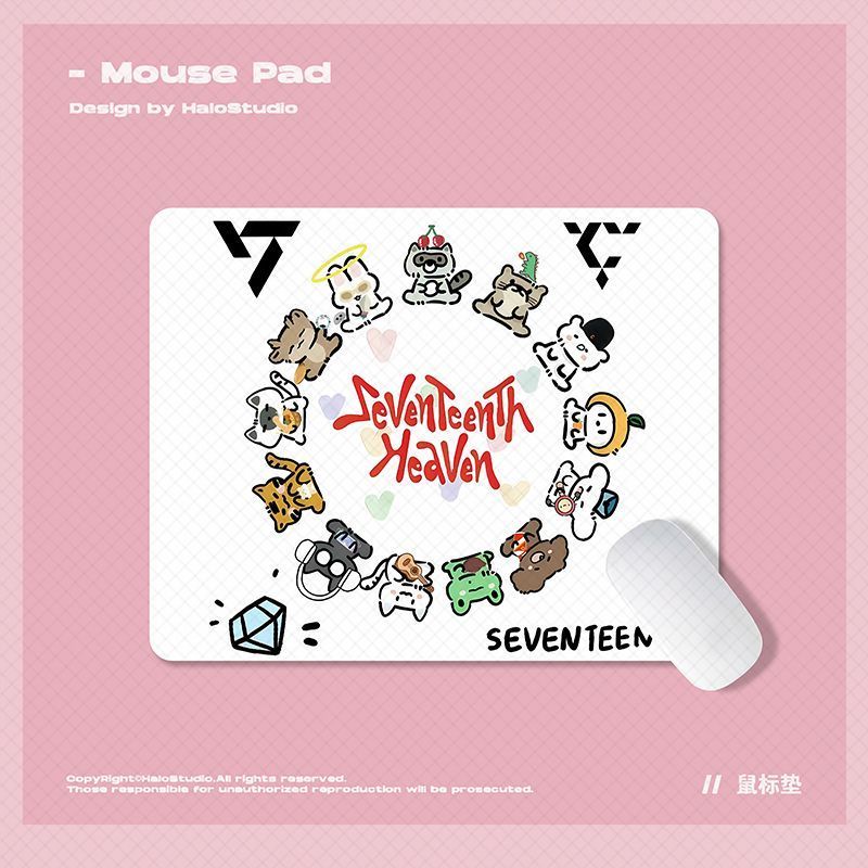 Cute SEVENTEENeds Cartoon Pers - Gaming Desk Mat 评论和价格