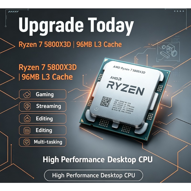 Ryzen 7 5800X3D PC Gaming Proc - Pc Gaming Ddr4 评论和价格