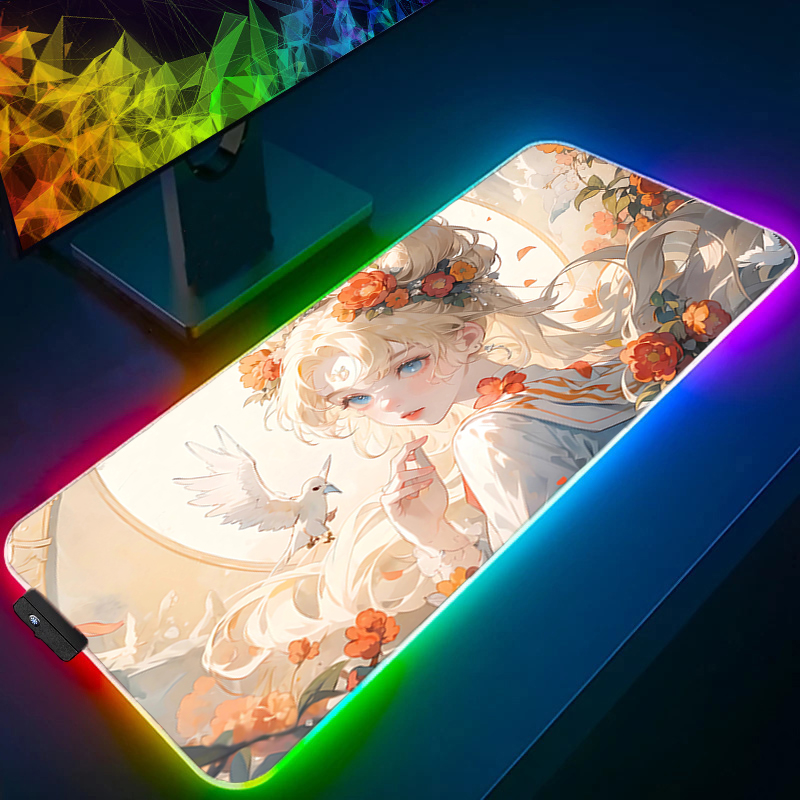 RGB Large Mouse Pad Gamer Keyb - Rgb Mousepad 评论和价格