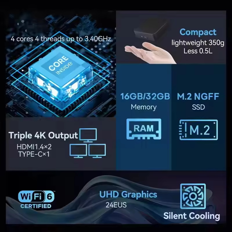 2026 Gaming Mini PC Intel Core - Pc Gaming I3 评论和价格