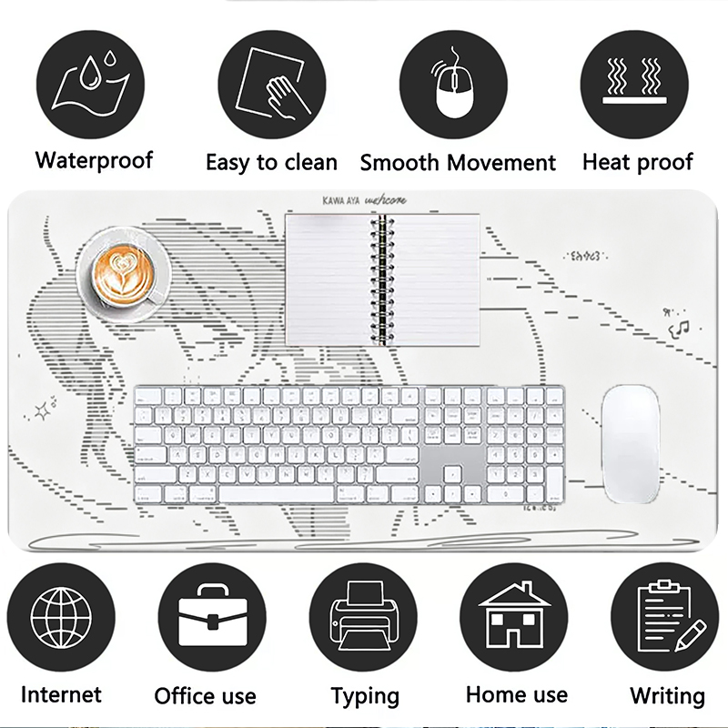 1Pcs Leather Mouse Pad Anime A - Gaming Desk Mat 评论和价格